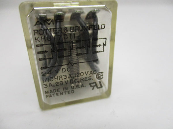 POTTER & BRUMFIELD KHU17D11 24VDC RELAY  UNMP