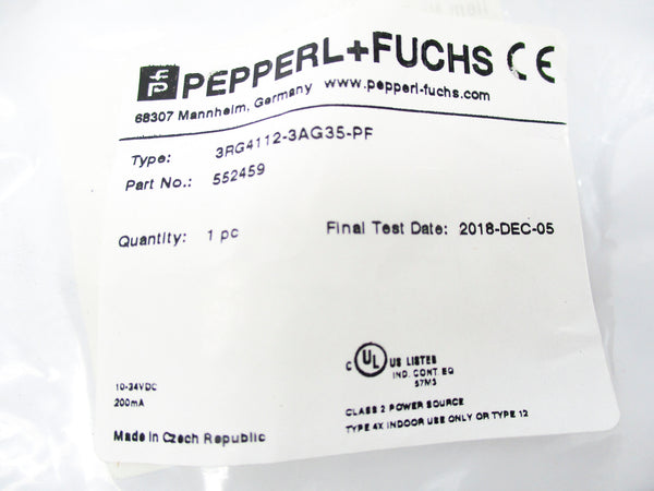 PEPPERL+FUCHS 3RG4112-3AG35-PF NSMP