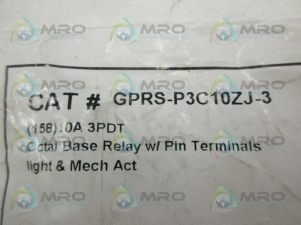 C3 CONTROLS GPRS-P3C10ZJ-3 OCTAL BASE RELAY  NSMP
