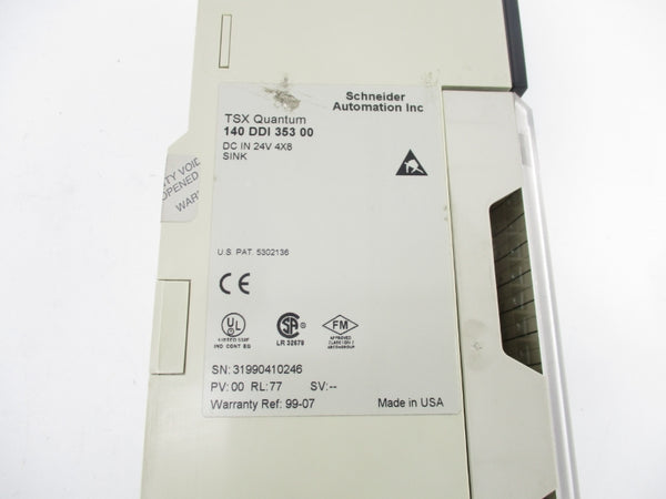 SCHNEIDER AUTOMATION 140DDI35300 24VDC NSNP