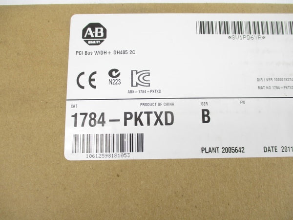 ALLEN BRADLEY 1784-PKTXD SER. B DATE: 2011 NSFS