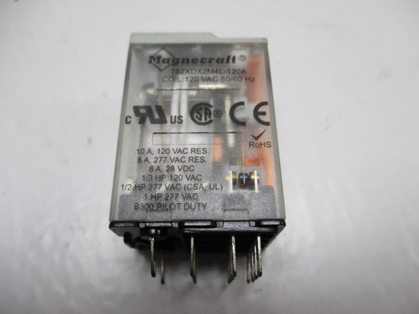MAGNECRAFT 782XD2M4L-120A RELAY 120VAC UNMP