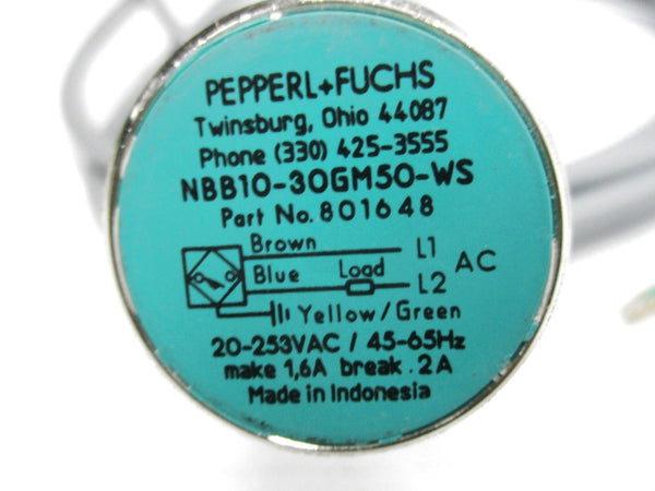 PEPPERL+FUCHS NBB10-30GM50-WS 801648 NSMP