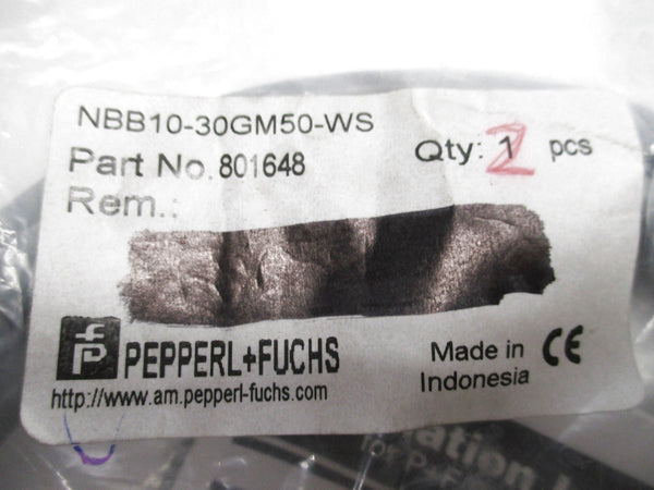 PEPPERL+FUCHS NBB10-30GM50-WS 801648 NSMP