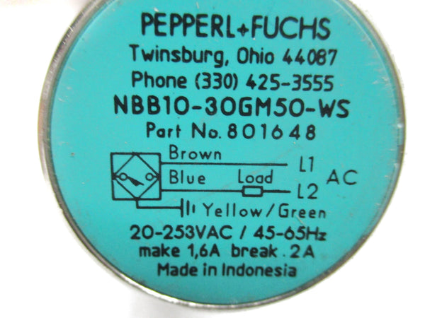 PEPPERL+FUCHS NBB10-30GM50-WS UNMP