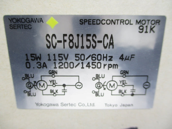 YOKOGAWA SC-F8J15S-CA 115V 0.3A NSMP