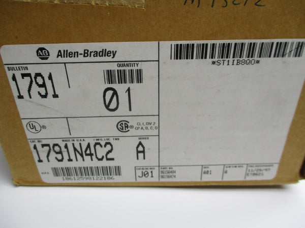 ALLEN BRADLEY 1791-N4C2 SER. A 120VAC 0.1A NSMP