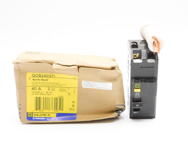 SQUARE D QOB240GFI 120/240V 40A NSMP