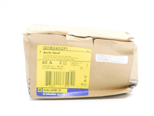 SQUARE D QOB240GFI 120/240V 40A NSMP