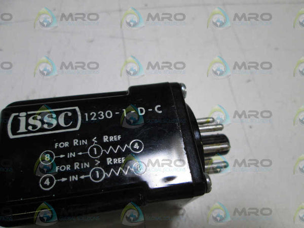 ISSC CONTROL RELAY 1230-1-D-C  UNMP