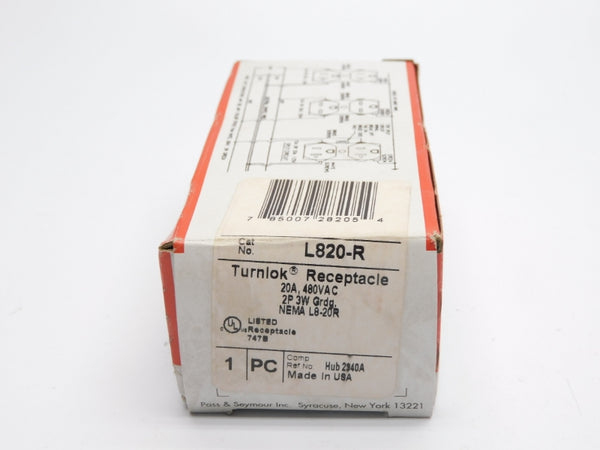 PASS&SEYMOUR L820-R 480VAC 20A NSMP