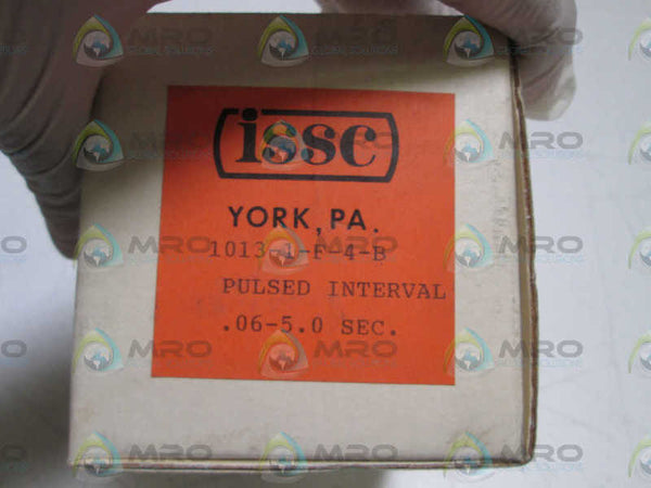 ISSC RELAY TIMER PULSED INTERVAL .06-5.0 SEC 1013-1-F-4-B  NSMP
