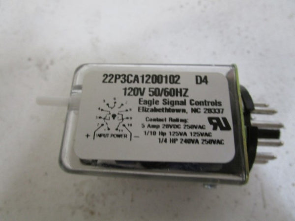 EAGLE SIGNAL RELAY 120V 22P3CA1200102 NSMP