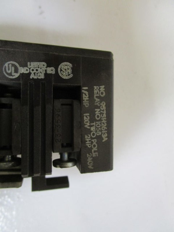 CUTLER-HAMMER 120V RELAY 9575H2613A UNMP