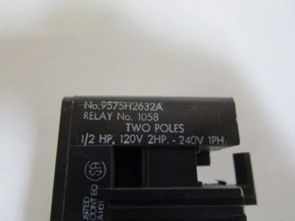CUTLER-HAMMER RELAY 120V 9575H2632A UNMP