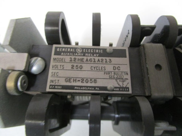 GENERAL ELECTRIC AUXILIARY RELAY 12HEA61A213 (WITHOUT HANDLE)  UNMP