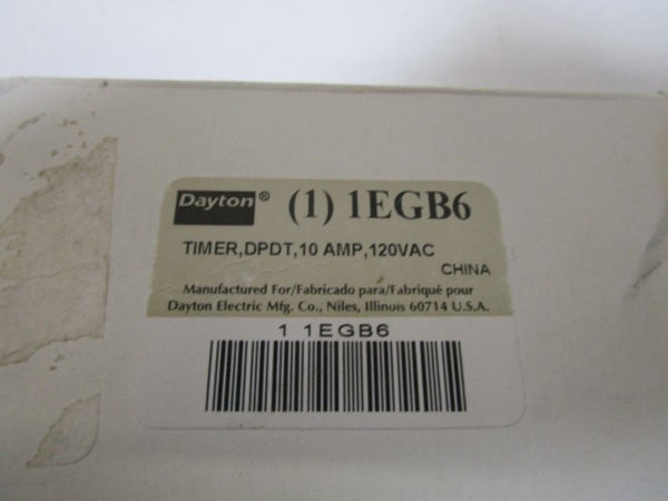 DAYTON TIME DELAY RELAY 1EGB6  NSMP