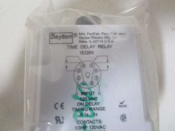 DAYTON TIME DELAY RELAY 1EGB6  NSMP