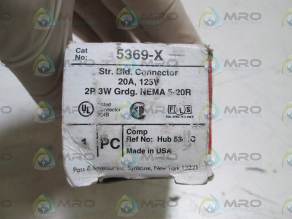 PASS & SEYMOUR PLUG CONNECTOR 5369-X NSMP