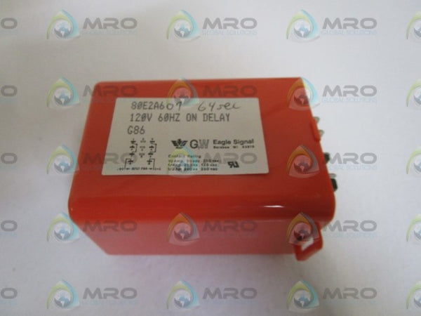 EAGLE SIGNAL 120V 64 SEC. ON DELAY RELAY 80E2A607 NSMP