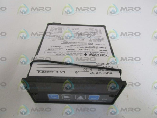 YOKOGAWA Y820-00-0/P1 DIGITAL METER 0-100 NSMP