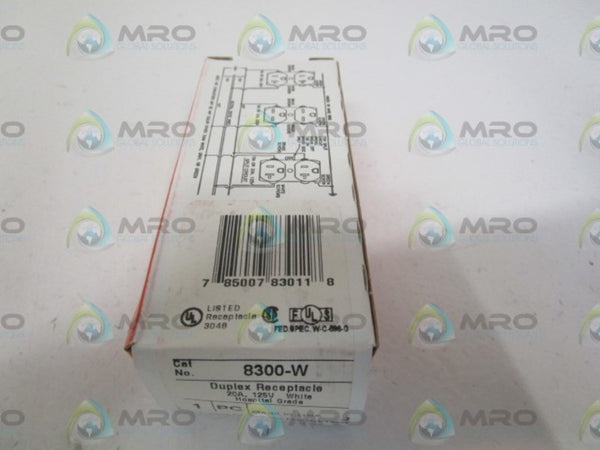 PASS & SEYMOUR 8300-W DUPLEX RECEPTACLE NSMP