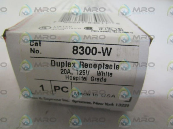 PASS & SEYMOUR 8300-W DUPLEX RECEPTACLE NSMP