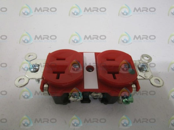 PASS & SEYMOUR 8300-RED DUPLEX RECEPTACLE NSMP