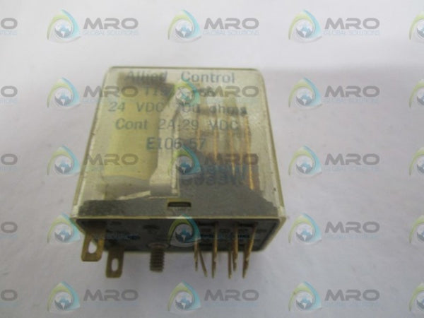 ALLIED CONTROL T154X-786 RELAY 24VDC 700OHMS UNMP