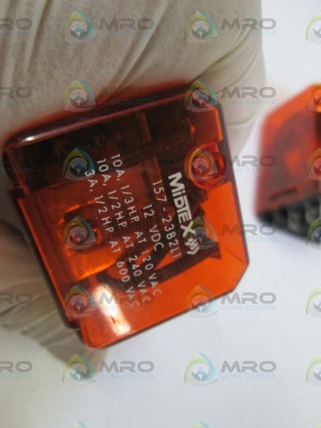 LOT OF 2 MIDTEX RELAY 12VDC 157-23B2L1  UNMP