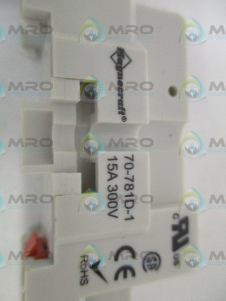 MAGNECRAFT 70-781D-1 RELAY SOCKET (MISSING ACCESSORIES) NSMP