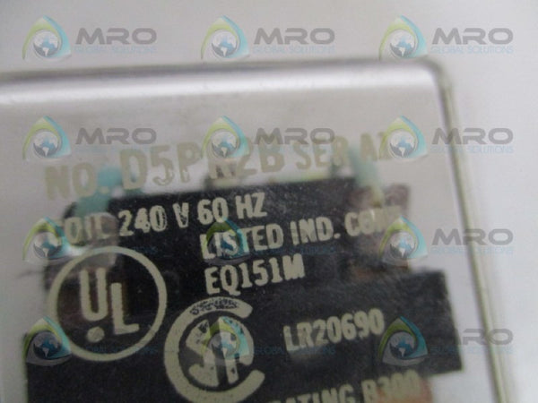 CUTLER HAMMER D5PR2B RELAY 240V UNMP