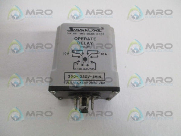 SIGNALINE 360-230V-1MIN OPERATE RELAY  UNMP