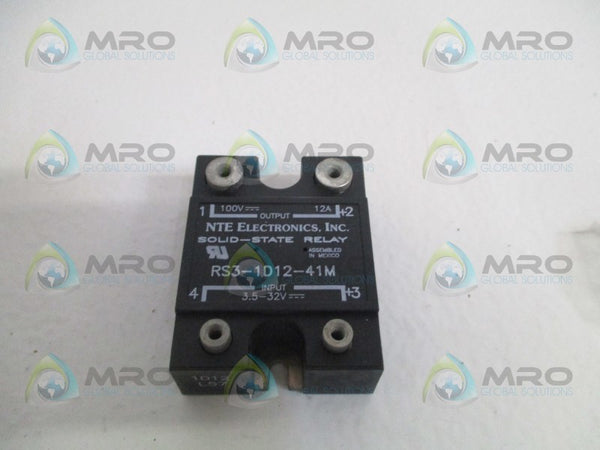 NTE ELECTRONICS RS3-1D12-41M SOLID STATE RELAY NSMP