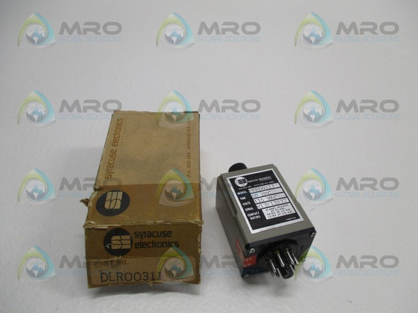SYRACUSE ELECTRONICS DLR00311 TIME DELAY RELAY 60SEC. NSMP