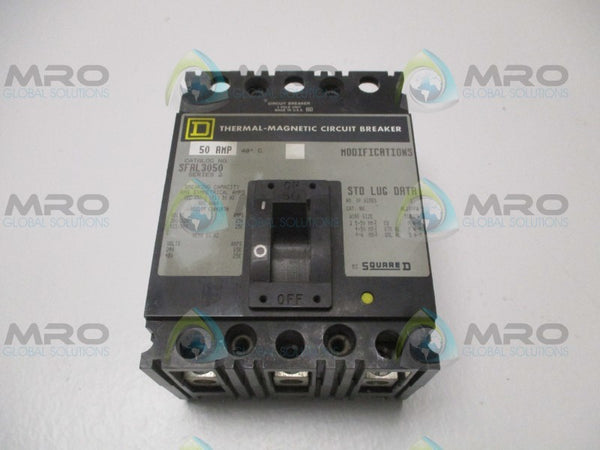 SQUARE D SFAL3050 CIRCUIT BREAKER 50A  NSMP