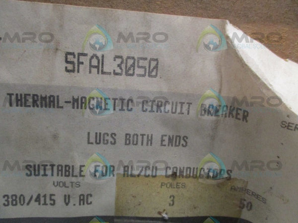 SQUARE D SFAL3050 CIRCUIT BREAKER 50A  NSMP