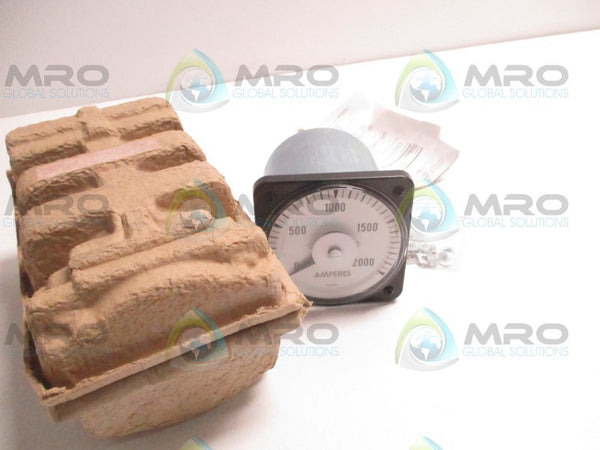 YOKOGAWA 103131LS-TM7 PANEL METER 0-2000 AC AMPS NSNP
