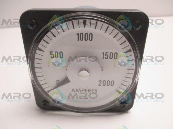 YOKOGAWA 103131LS-TM7 PANEL METER 0-2000 AC AMPS NSNP