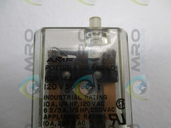 AMF POTTER & BRUMFIELD KUP-14A45-120 RELAY 120V  NSNP