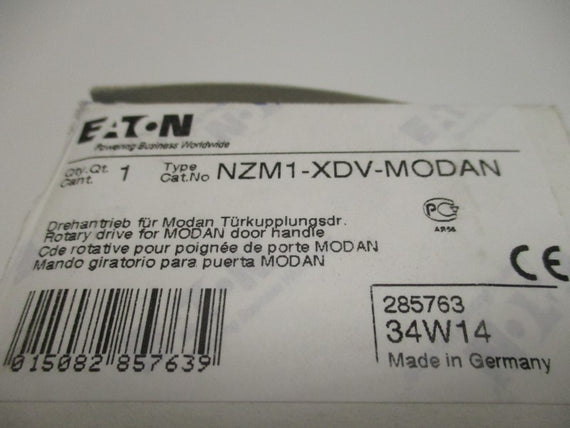 EATON NZM1-XDV-MODAN ROT. DRIVE DOOR HANDLE (MISSING ACCESSORIES) * NEW IN BOX *