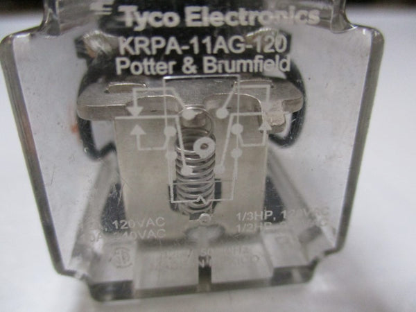 POTTER & BRUMFIELD KRPA-11AG-120 RELAY 120VAC 12A UNMP