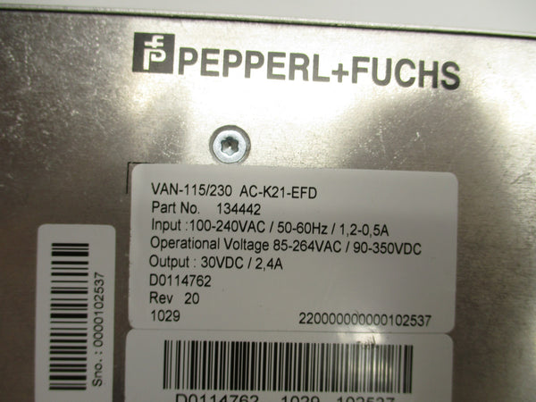 PEPPERL+FUCHS VAN-115/230AC-K21-EFD NSMP