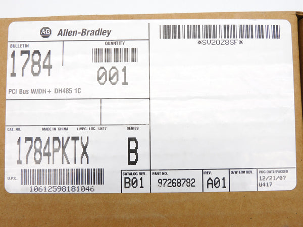 ALLEN BRADLEY 1784-PKTX SER. B DATE: 2007 NSFS