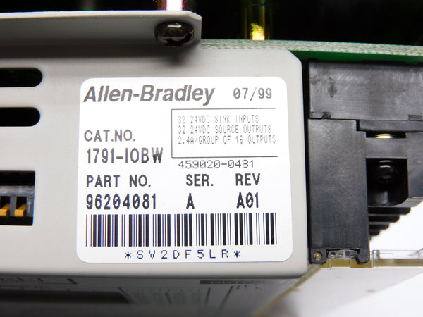 ALLEN BRADLEY 1791-IOBW SER. A 24VDC 2.4A NSMP