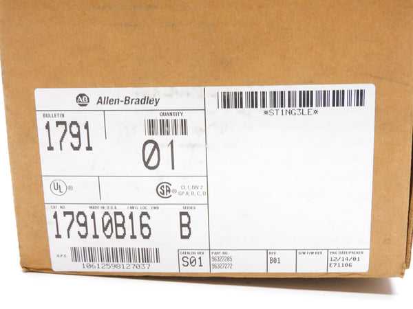 ALLEN BRADLEY 1791-OB16 SER. B NSMP