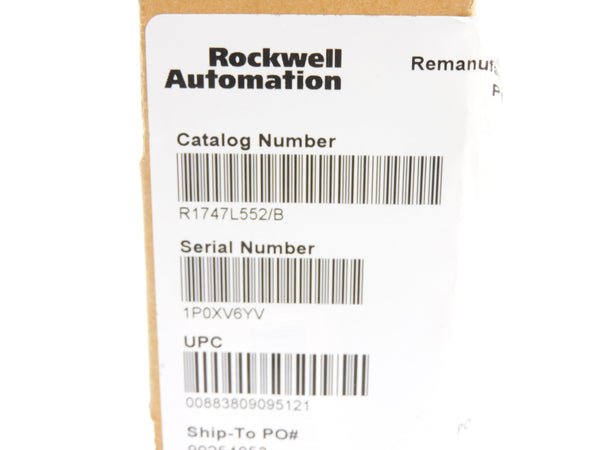 ALLEN BRADLEY 1747-L552 SER. B F/W 11 (NO KEY) REMAN
