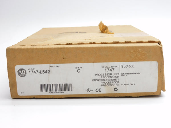 ALLEN BRADLEY 1747-L542 SER. C F/W 6 NSMP