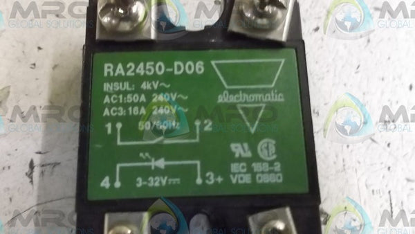 ELECTROMATIC RA2450-D06 RELAY  UNMP