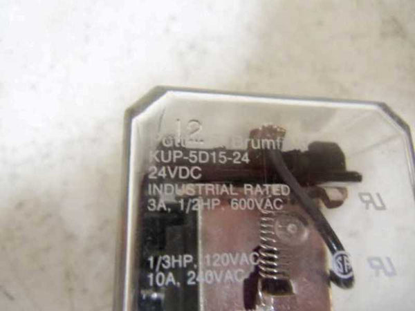 POTTER & BRUMFIELD KUP-5D15-24 RELAY 24VDC NSNP